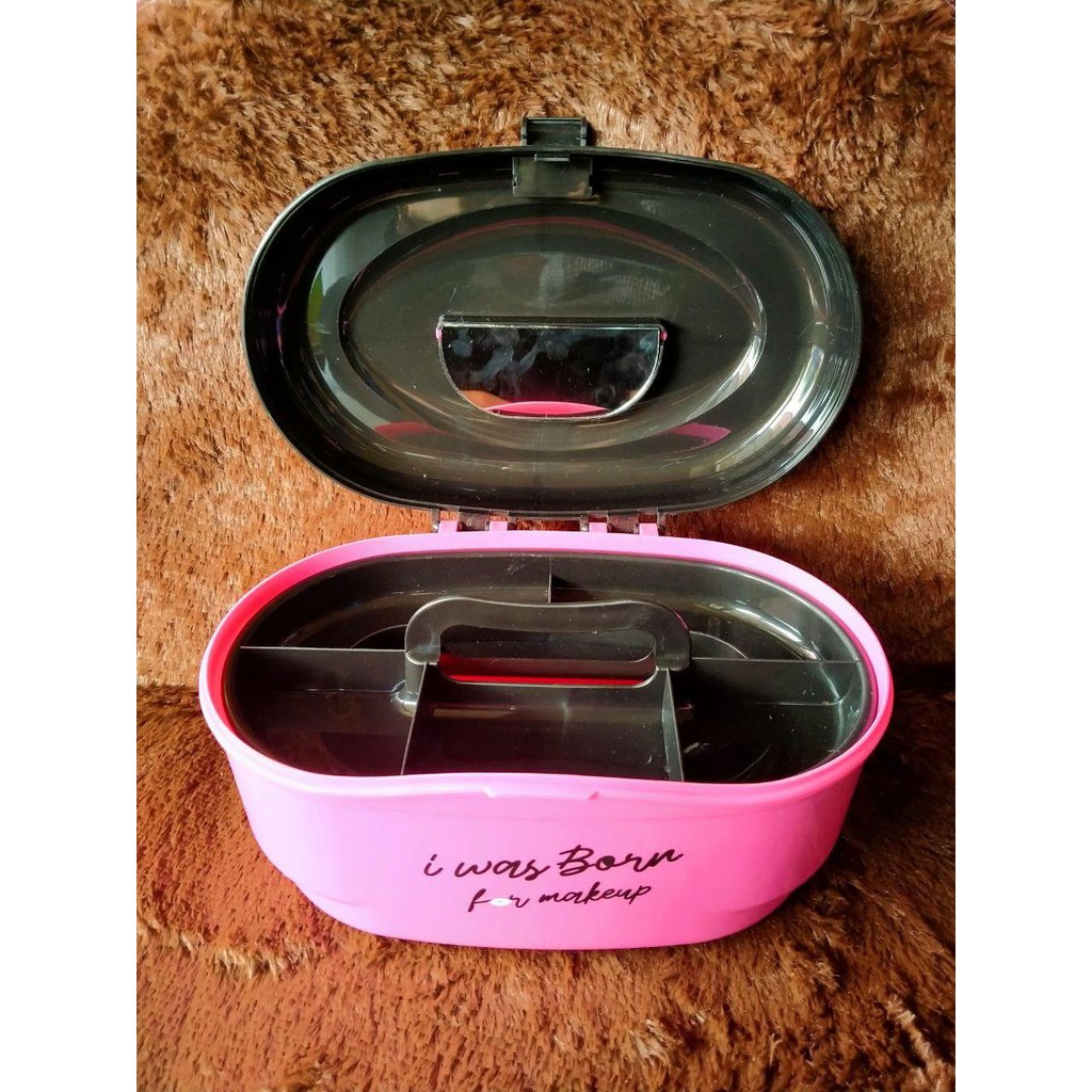 Tempat Kosmetik TORELLO Cosmetic Case Mini Mirror CC102 Plastik Technoplast Original