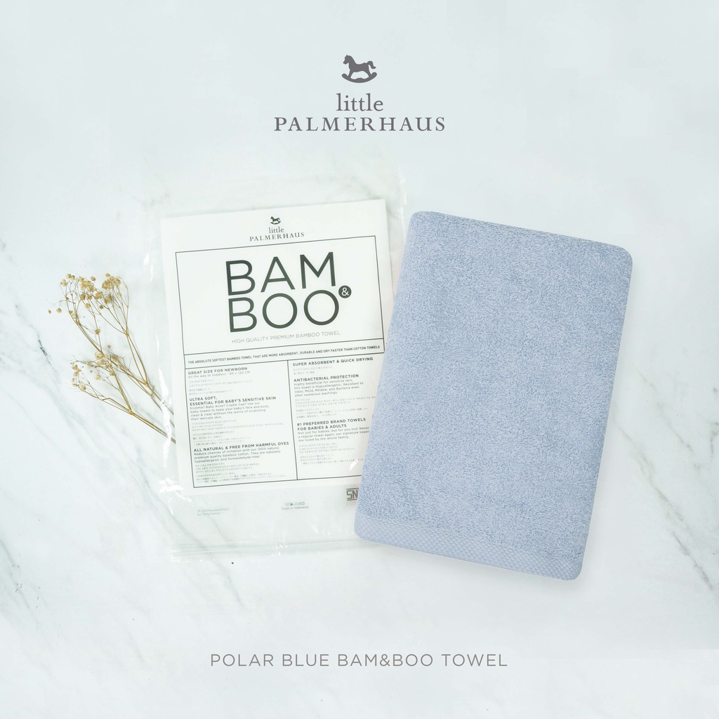 Little Palmerhaus Bam &amp; Boo Bamboo Towel Big Size Handuk 70 x 140cm