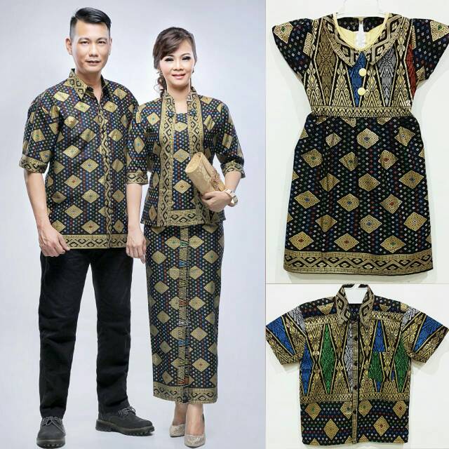 Sarimbit Couple Set Kebaya Baju Batik Premium CEMPAKA PRODO seragam batik keluarga SKJ BROKAT