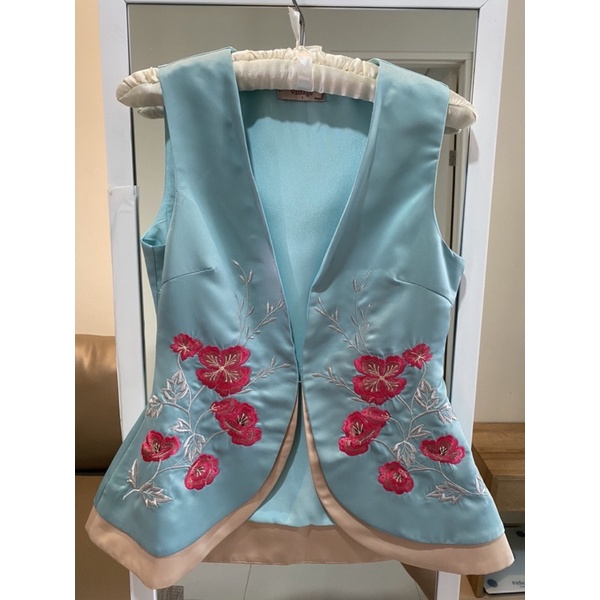 PEONY OUTER QIPAO CHEONGSAM / BAJU Tingjing Sangjit IMLEK
