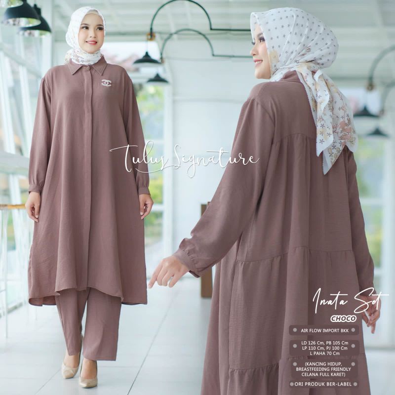 INATA SET BY TULUS SIGNATURE (ONE SET WANITA) Set muslimah premium rekomended