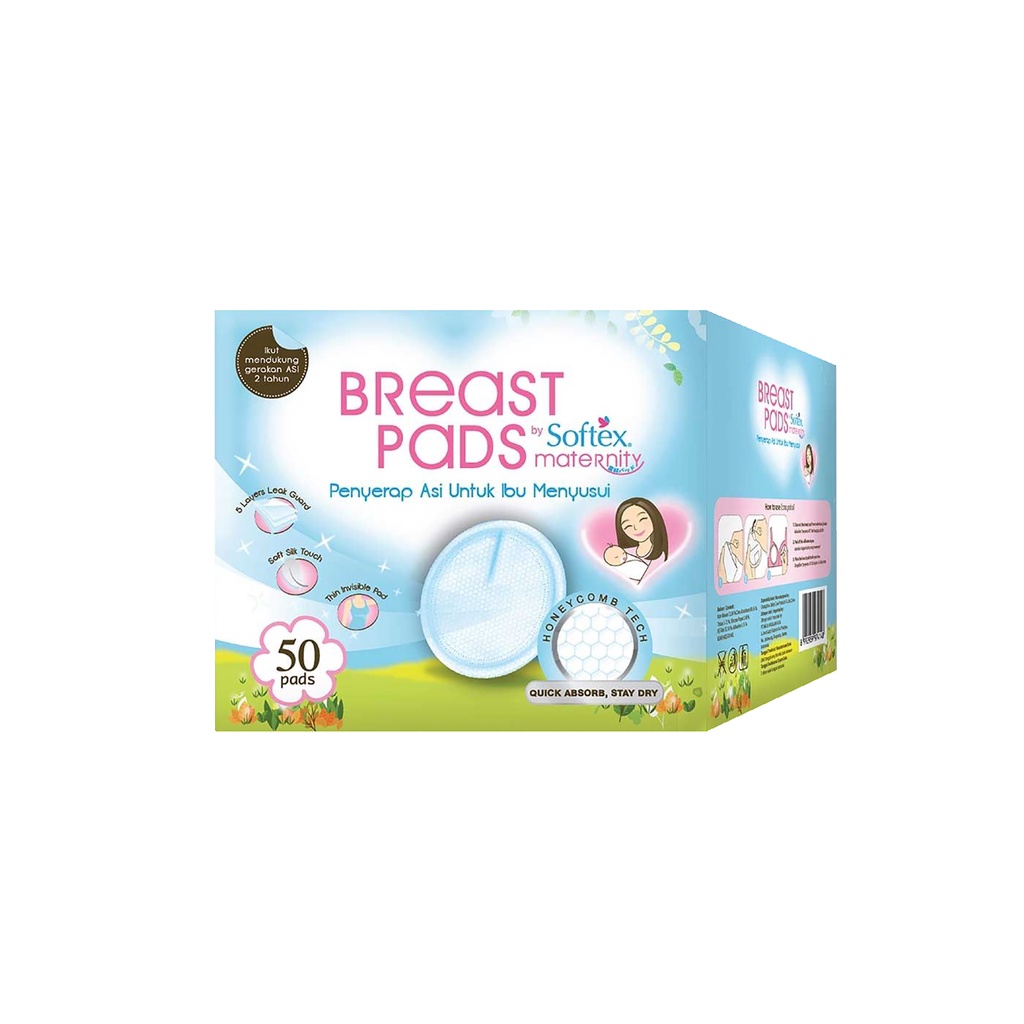 Bisa COD Breast Pads Softex Maternity Pad Penyerap Asi Untuk Ibu Menyusui 50 Pad