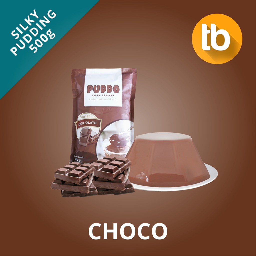 

Puddo Silky Pudding Powder Rasa Choco Coklat (Bubuk Silki Puding Lembut Instan) 500g