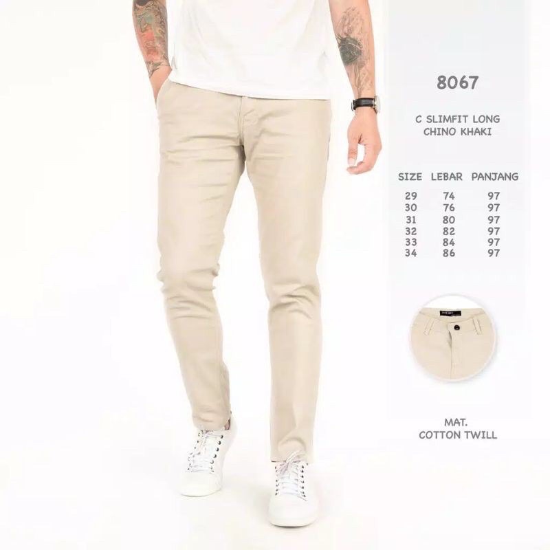 SNclothes.id - Slimfit Long Chino pants 28-33 Celana Chino pria