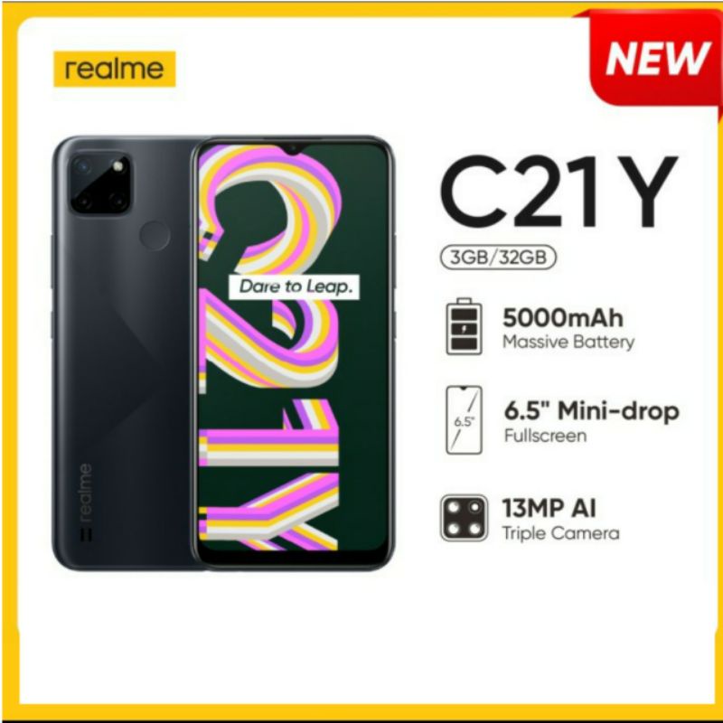 REALME  C31 3/32 GB | C31 4/64 GB | C33 4/64 | C21 Y 3/32GB |  C21Y RAM 4/64GB | C3 3/32 GARANSI RESMI REALME