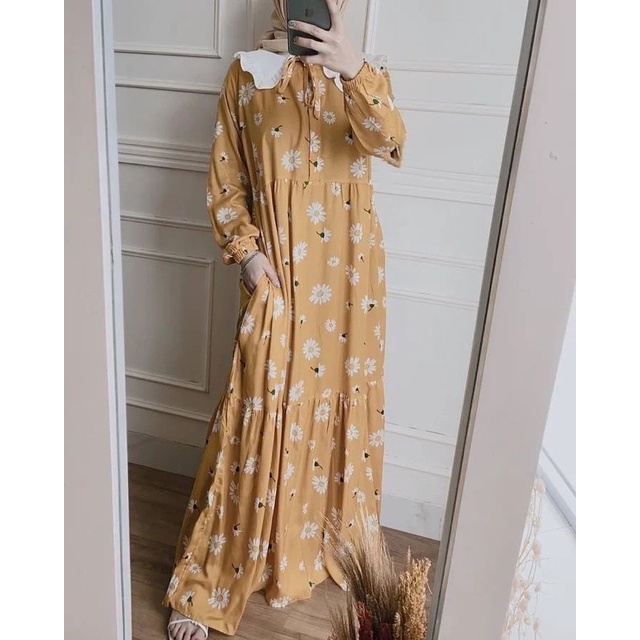 (RPA) GAMIS LOVELA KASTA MAXI BUSUI DRESS RAYON UNIQLO