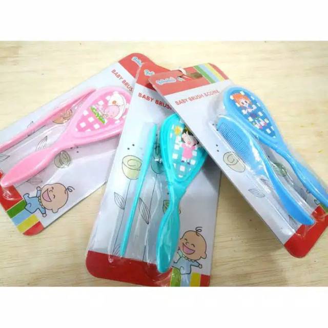 SET SISIR BAYI RELIABLE-SISIR RELIABLE BAYI-SISIR BAYI MURAH MERIAH BERKUALITAS-BABY BRUSH AND COMB