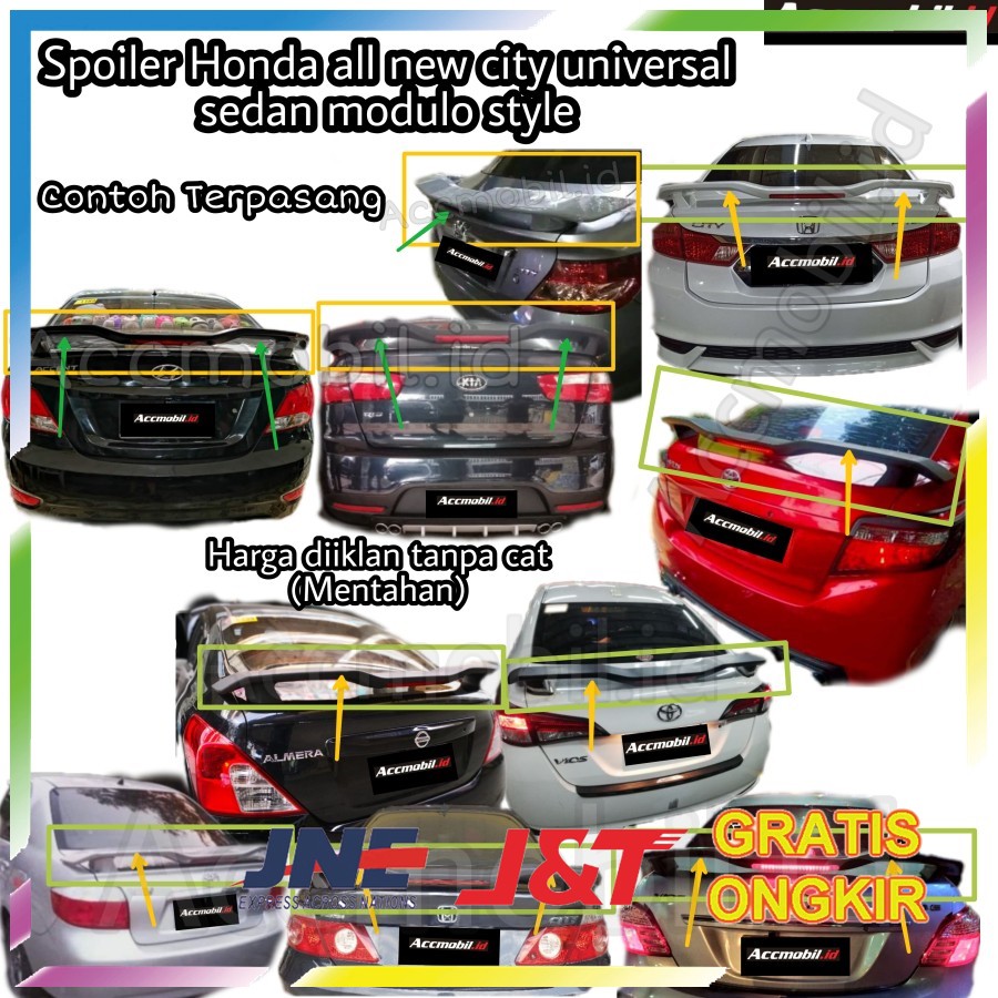 spoiler new city universal sedan modulo style fiber tanpa cat BAYAR DITEMPAT