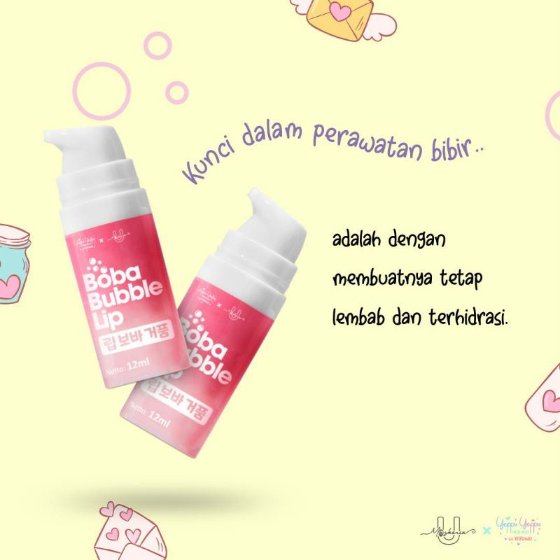 Boba Bubble Lip Scrub by YEPPU YEPPU X UMASKERIN |  BPOM Lip Scrub Bubble