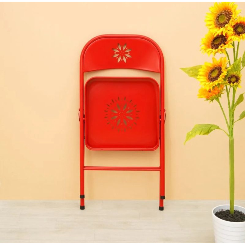 SOLEIL Gabriel Kursi Lipat Folding Chair Merah