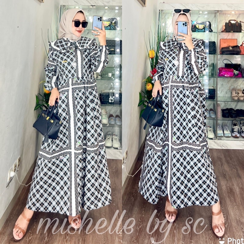 Mishelle dress by sc original terbaru