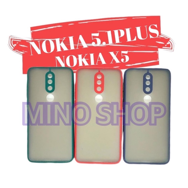 SOFTCASE NOKIA 5.1 PLUS - X5 - HARDCASE DOVE MYCHOICE + PC - AERO CASE