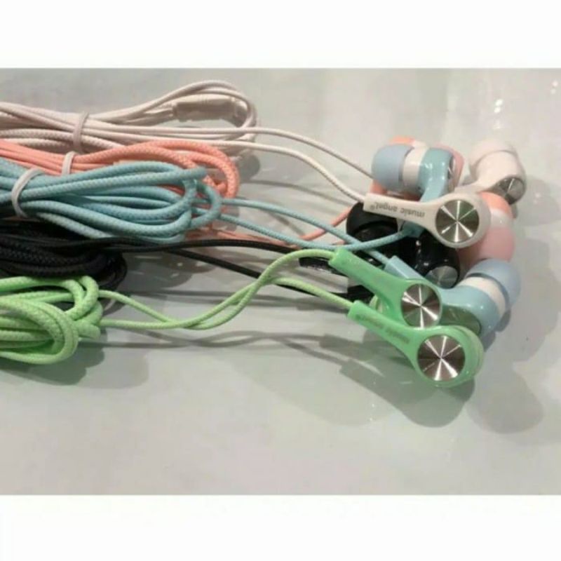 Headset/Handsfree/Earphone/Hf Music Angel Mp3 Macaron Stereo