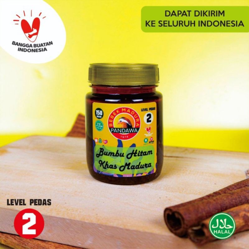

BEBEK PANDAWA - Bumbu Hitam Madura / Bumbu Ireng Level 2 150Gram