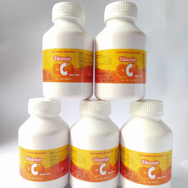 Vitamin C PIM 25mg  botol isi 1000(seribu) tablet