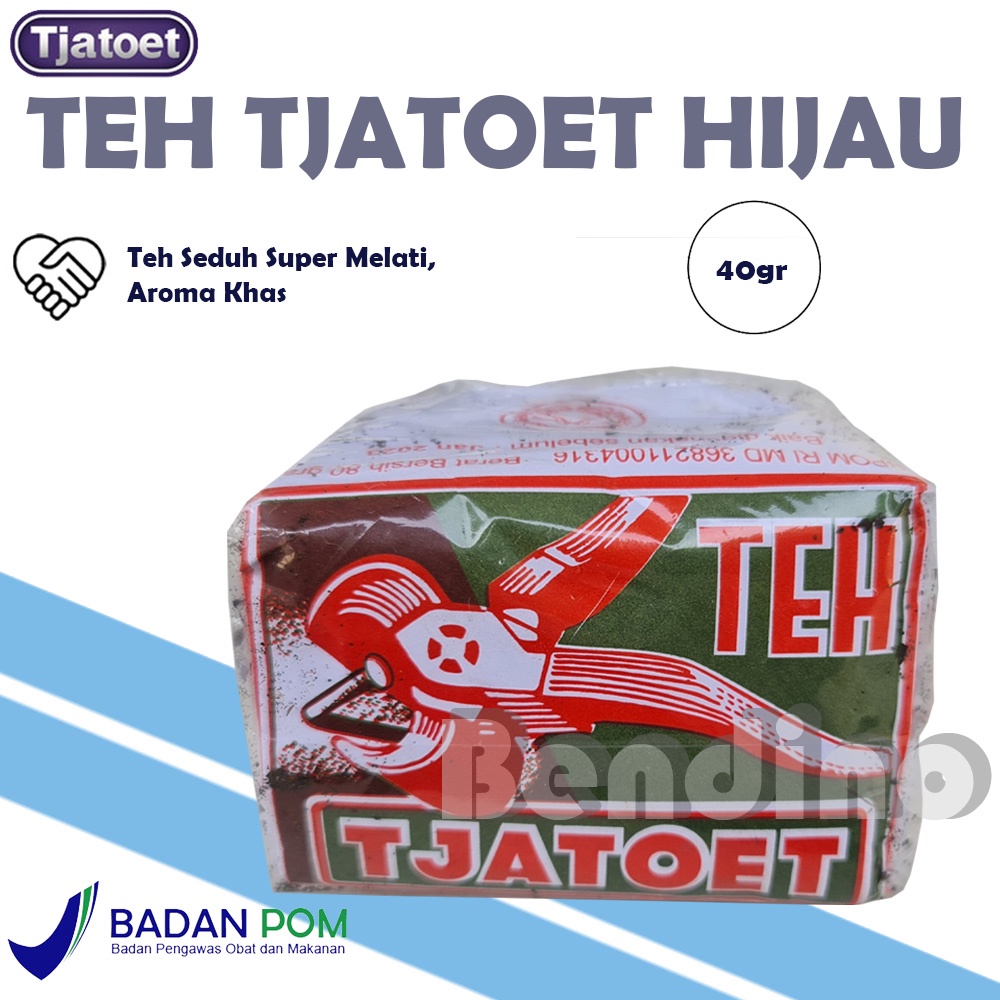 

Teh Tjatoet Hijau 40gram Istimewa - Teh Melati Bubuk 40 gram - Jasmine Tea Awur Tubruk 40 gr 40gr - 2tang 2 tang - Catut