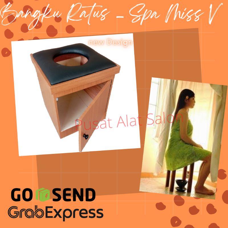 bangku ratus /bangku spa Miss v / kursi spa Miss v - kuning