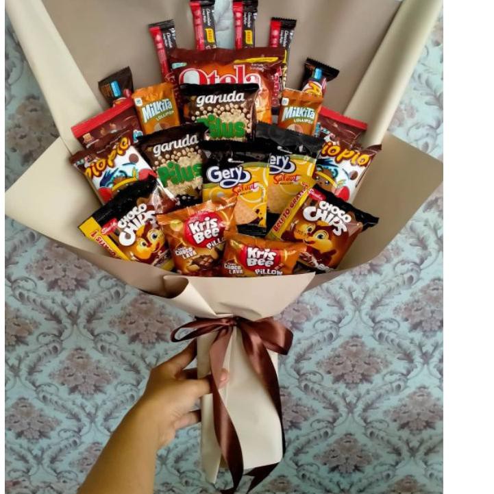 

RESTOCK-83 SIAP KIRIM Buket Snack / BouquetSnack / Bucket Snack Hadiah Wisuda Murah
