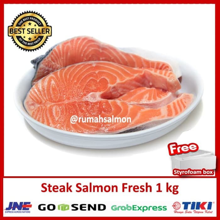 

Salmon Steak Cut 150 gr (1 kg )/SALMON SEGAR/SALMON FRESH Murah