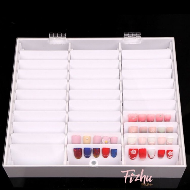 

display nailart box semi acrylic / kotak display nailart / acrylic display nailart / frame display
