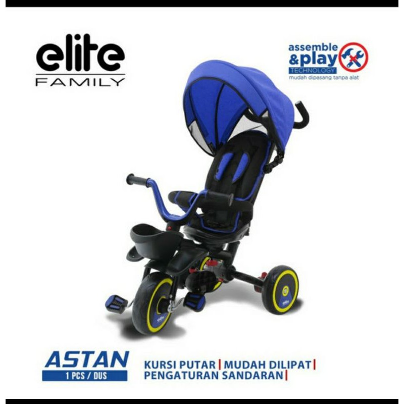 Sepeda Roda 3 Stroller Family ASTAN Bisa Lipat