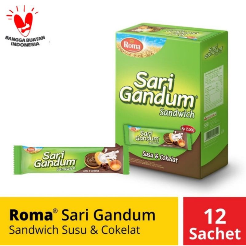 

biskuit Roma Sari gandum isi 12