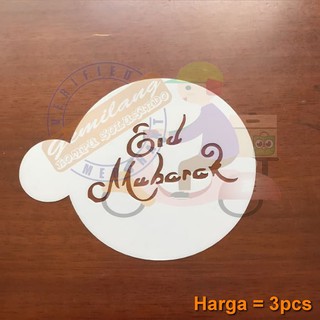 ALTPS 3pcs Cetakan Busa Foam Kopi Coffee Latte Art Cappucino Ramadhan