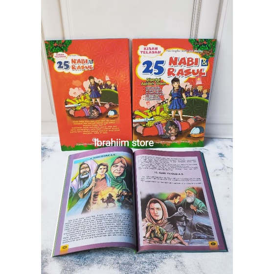 (PREMIUM FULL COLOUR 3 WARNA) BUKU KISAH 25 NABI DAN ROSUL COLOUR FULL BUKU CERITA ANAK ISLAMI