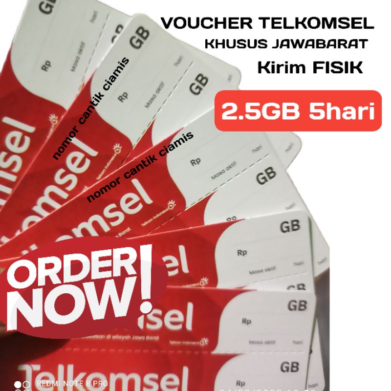 Voucher Kuota Telkomsel 2.5GB Jawabarat