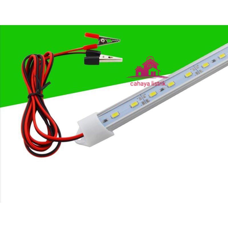 Lampu DC 12 volt T5 LED 10w 15w 20w 25w/LAMPU AKI