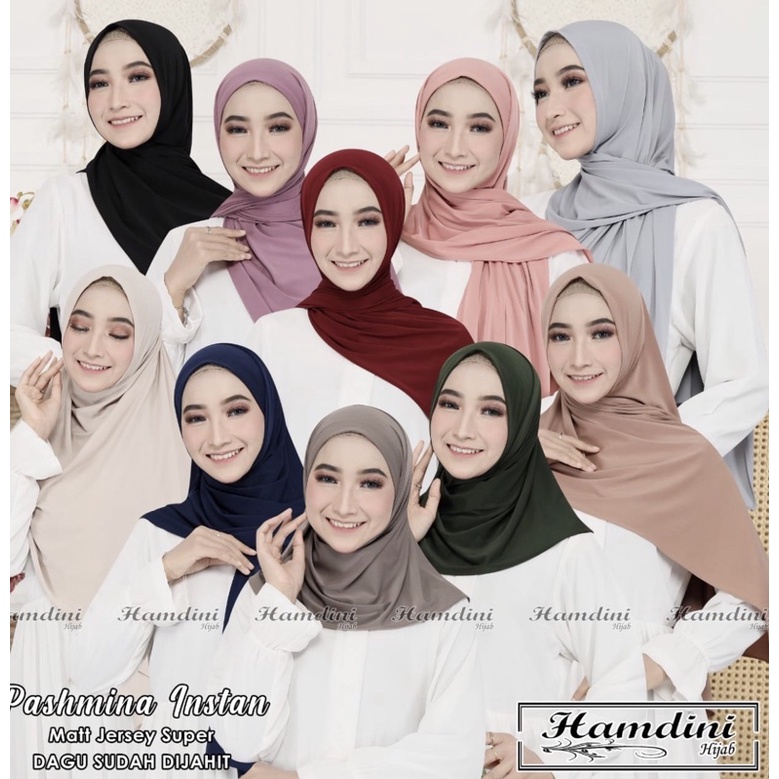 Pasmina Instant Bahan Jersy