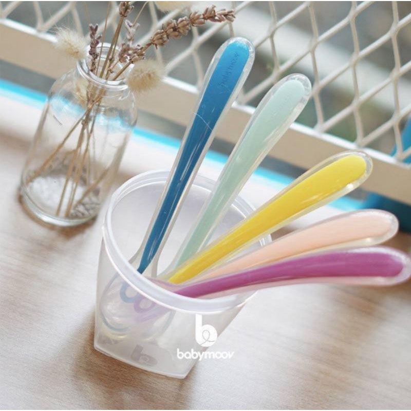 BABYMOOV Silicone Baby Spoons (5pcs)