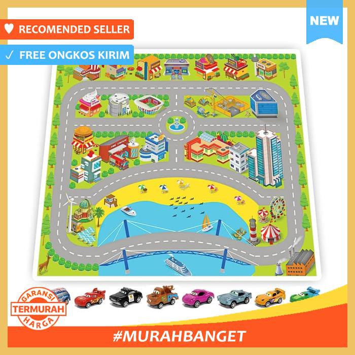 MAINAN MAP JALANAN TAYO CARS ROBOCAR THOMAS PAW PATROL AIRPORT DLL TANPA MOBIL