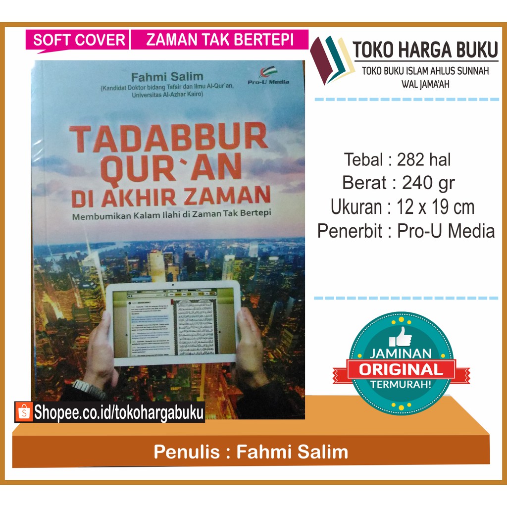 Foto Tadabbur Quran di Akhir Zaman - Penerbit Pro-U Media