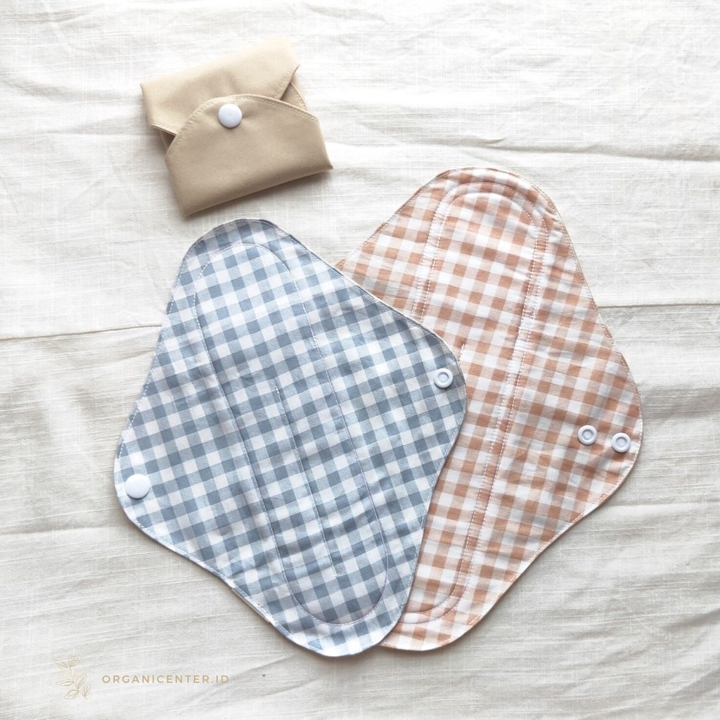 Menstrual Pads Lilypads Menspad Earth Tone Cloth Pads Pembalut Kain Cuci Ulang Handmade