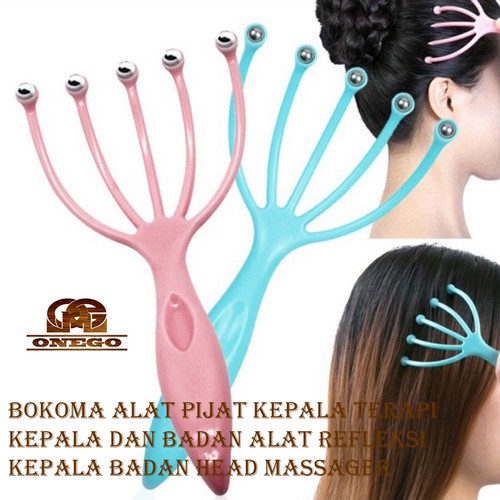 Alat Pemijat Pijat Kepala Model Roll Bokoma Head Refleksi Massage Scalp