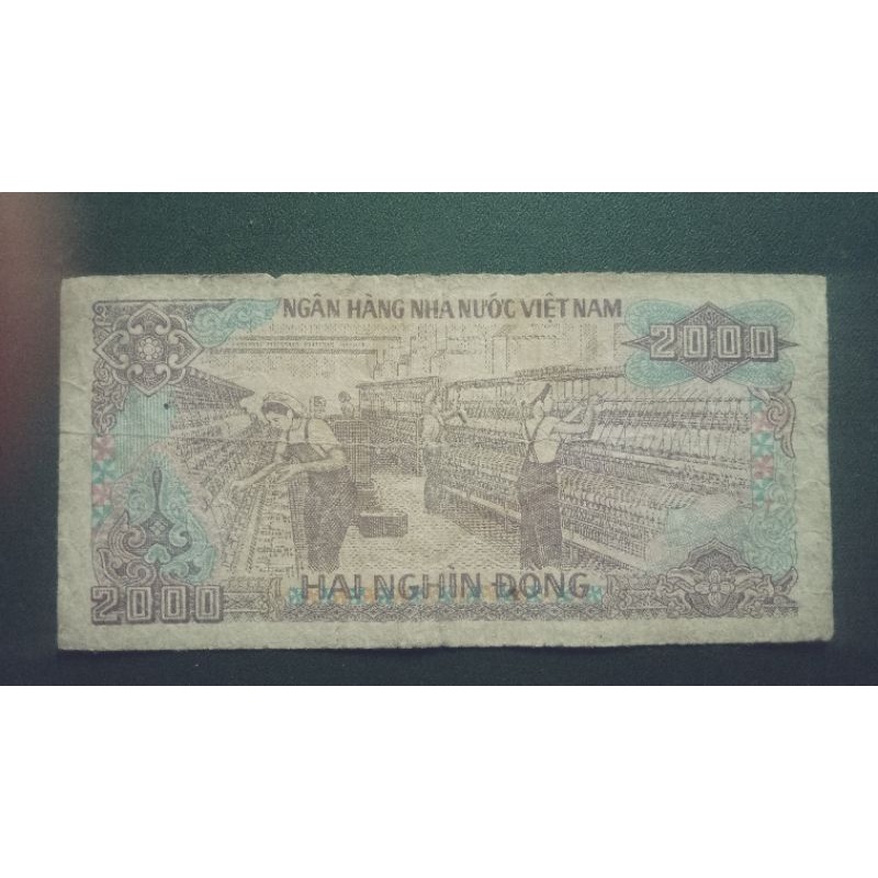uang kuno asing negara Vietnam 2000 Dong 1988