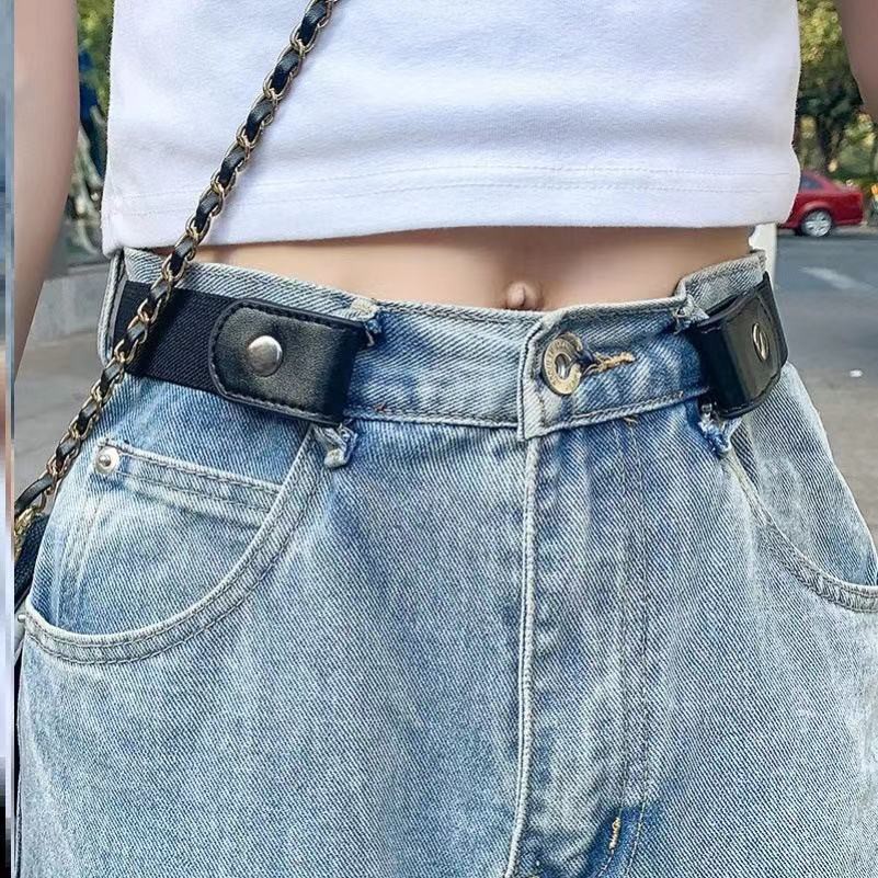 Sabuk Wanita Ikat Pinggang Wanita Karet Klip Belt / Ikat Pinggang Wanita Klip Belt Korean Fashion