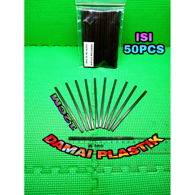 SEDOTAN STERRER 12CM 50 PCS SEDOTAN PIPIH SEDOTAN KOPI COFFREE TEH PANAS SEDOTAN PAPER CUP STELIR