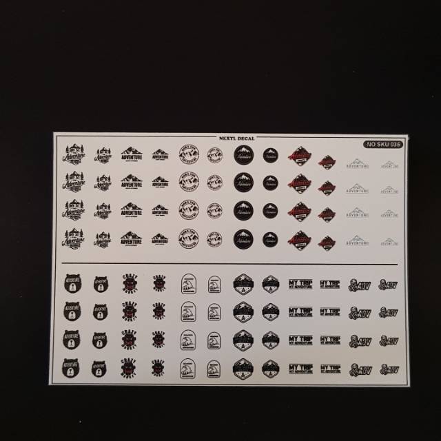 Decal Hotwheels Adventure Logo No SKU 035