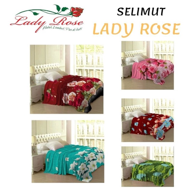 ❤ IJN ❤ LADY ROSE SELIMUT BULU ukuran jumbo 160x200 by internal group