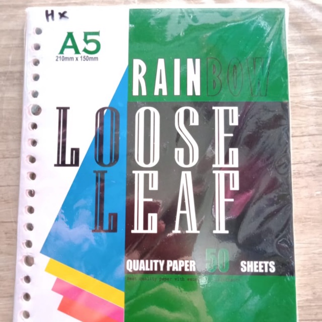 

Isi looseleaf a5 rainbow polos ga ada garis koala
