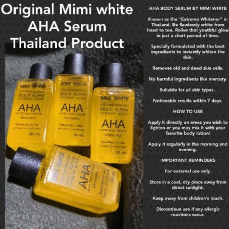{Lot Terbaru} Aha Mimi White Serum / Mimi White Aha Whitening Serum / Aha Lotion