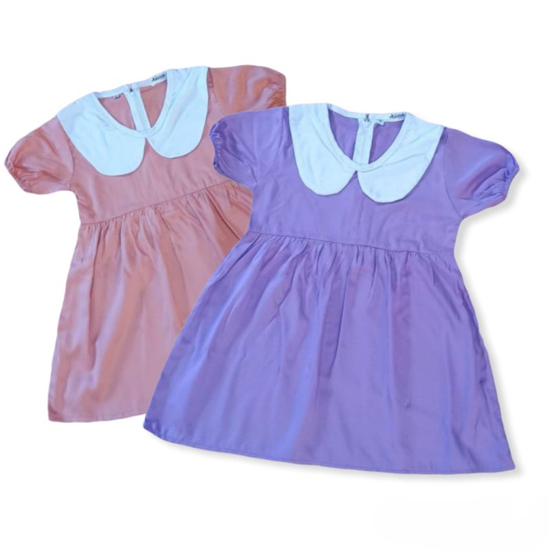 Dress Anak Import 1-4 tahun / Dress Toddler Linen Baby Girl