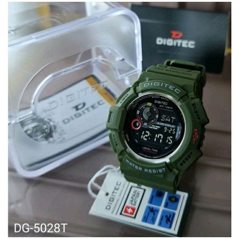 Jam DG 5028 Anti Air Jam Tangan Pria Digital Rubber Tahan Air