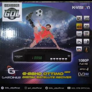 Receiver Parabola Kvision Gardiner G - 88 HD Ottimo by k vision Ku band