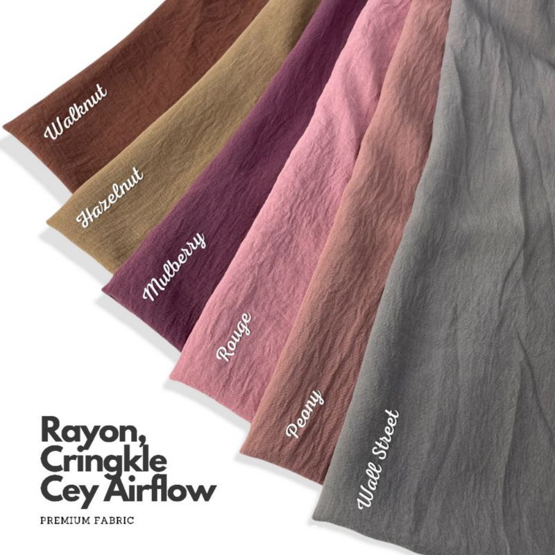 Kain Rayon Crinkle Cey Airflow