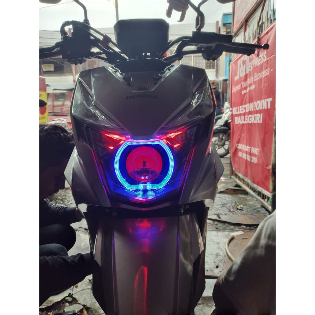 LAMPU / HEADLAMP HID PROJECTOR / PROJIE AES BMW HONDA BEAT STREET / ESP / FI