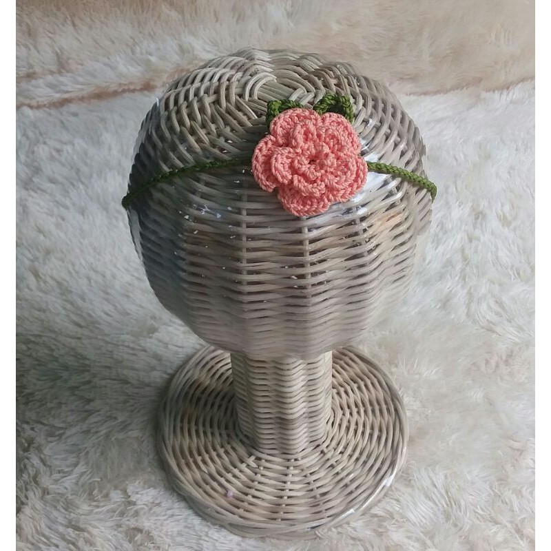 bando bayi rajut bunga simple cantik terbaru murah tangan pertama