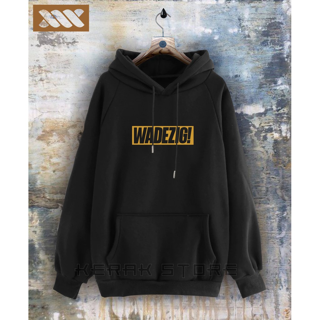 WADEZIG Jaket Sweater Distro - Sweater Hoodie Pria Dan Wanita Flece Tebal